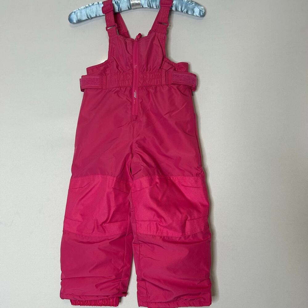 Cat & Jack Toddler Girls Pink Snow Bib Overalls Size 2T NWT